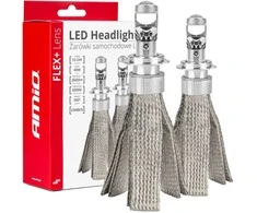 LED žibintų lemputės FLEX+ Series H7 Lens AMiO-03660