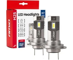 LED žibintų lemputės Series H25 CANBUS H7 H18 12V 30W, AMIO-04712