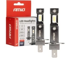 LED žibintų lemputės Hybrid H1 6000K Canbus 60W AMIO-04112
