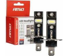 LED žibintų lemputės Hybrid series H3 6000K Canbus 60W AMIO-04113
