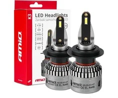 LED žibintų lemputės K3 Series H7 12V 6000K canbus AMIO-03683