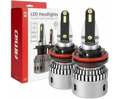 LED žibintų lemputės K3 Series H8 H9 H11 H16 12V 6000K canbus AMIO-03686