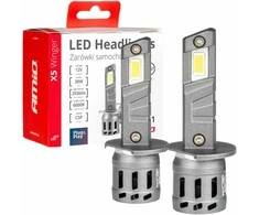 LED žibintų lemputės X5-series WINGER H1 6000K max 30W AMIO-03943