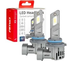 LED žibintų lemputės X5-series WINGER HB4 6000K max 50W AMIO-03949