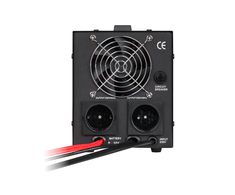 KEMOT PROsinus-800 nepertraukiamo maitinimo šaltinis su gryna sinusine banga ir įkrovimo funkcija 12V 230V 800VA/500W - juoda