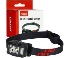Akumuliatorinis LED galvos žibintas 2×XPG + 10 SMD, 1800 mAh, SUPER BRIGHT (BATT) AMIO-04668