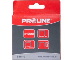 Zszywki Sąsagos A/53 tipo, 6 mm, 11,3 * 0,75 mm, 1200 vnt., proline