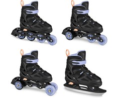 Spokey Riedučiai QUATTRO 4IN1 38-41BK/VT