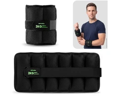 Spokey Rinkinys 2 obciążeń na nadgarstki lub kostki ACTIVE FORM 2kg (Rinkinys 2 obciążeń na nadgarstki lub kostki Spokey ACTIVE FORM 2kg)