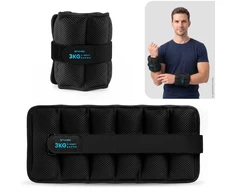 Spokey Rinkinys 2 obciążeń na nadgarstki lub kostki Active Form 3kg (Rinkinys 2 obciążeń na nadgarstki lub kostki Spokey ACTIVE FORM 3kg)