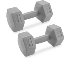 Šešiakampių hantelių rinkinys 2x3 kg Spokey MONSTER