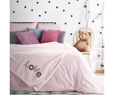 Eurofirany Antklodė / LOVE1 / Rožinis 150X200 Rožinis