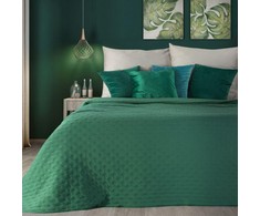 Eurofirany LIBI/2 Lovatiesė dygsniuota karšto spaudimo technika (hot press), 170X210 cm, spalva: tamsi žalia