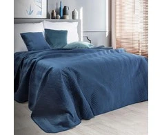 Eurofirany Dekoratyvinis veliūrinis užtiesalas, 170x210 cm, dvipusis su dygsniuotu raštu, minkšta poliesterio lovatiesė lovai ar sofai, stilingas pledas Lovatiesė