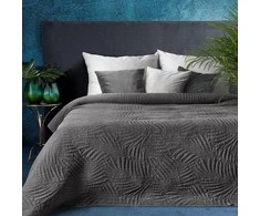 Eurofirany Premium STONE/1 Stonewashed audinio lovatiesė, dygsniuota karšto spaudimo būdu (hot press), 170X210 cm, spalva: plieno
