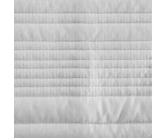 Eurofirany Baltas dekoratyvinis pledas 170x210 cm, dygsniuota lovatiesė, poliesterio miegamojo užtiesalas, minkštas lovos pledas, modernaus stiliaus lovos užvalkalas Lovatiesė