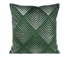 Eurofirany BLINK / 36 Aksominis pagalvės užvalkalas, 45X45 cm, spalva: tamsiai žalia