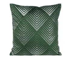 Eurofirany BLINK / 36 Aksominis pagalvės užvalkalas, 45X45 cm, spalva: tamsiai žalia