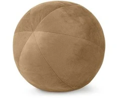 Dekoratyvinė kamuoliuko formos pagalvė Eurofirany GAJA/4, ∅ 24 cm, spalva: medaus