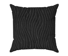 Eurofirany LILI Minkšto aksomo pagalvės užvalkalas, 40X40 cm, spalva: juoda