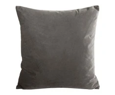 Eurofirany MILO aksominis pagalvės užvalkalas su smulkiu struktūriniu raštu, 45X45 cm, spalva: pelenų
