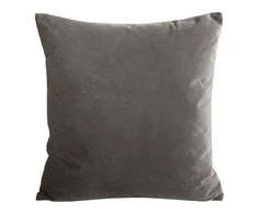 Eurofirany MILO aksominis pagalvės užvalkalas su smulkiu struktūriniu raštu, 45X45 cm, spalva: pelenų