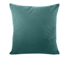 Eurofirany MILO aksominis pagalvės užvalkalas su smulkiu struktūriniu raštu, 45X45 cm, spalva: turkio