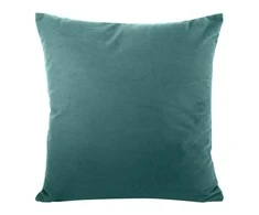 Eurofirany MILO aksominis pagalvės užvalkalas su smulkiu struktūriniu raštu, 45X45 cm, spalva: turkio