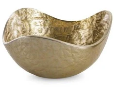 Eurofirany Dekoratyvinis metalinis dubuo, kvadrato formos, auksinė apdaila, 25x25x13 cm, modernus interjero akcentas, namų dekoro aksesuaras, stilinga vaza