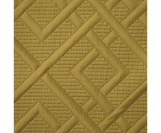 Eurofirany D91/N/ALARA/2/MU DESIGN 91 Geometrinio rašto lovatiesė, pagaminta karšto spaudimo technika (hot press), 220X240 cm, spalva: garstyčių