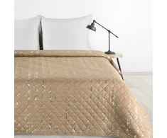 Eurofirany D91/N/BLINK/1 170X210 BEIGE+SIDABRAS Lovatiesė Lovatiesė