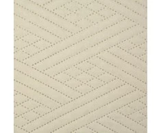 Eurofirany DESIGN 91 BONI / 4 Lovatiesė su geometriniu raštu, išgautu karšto spaudimo technika (hot press), 200X220 cm, spalva: kreminė