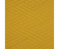 Eurofirany DESIGN 91 BONI / 4 Lovatiesė su geometriniu raštu, išgautu karšto spaudimo technika (hot press), 170X210 cm, spalva: garstyčių