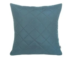Eurofirany DESIGN 91 ALARA / 3 Pagalvės užvalkalas su geometriniu raštu, dygsniuotu karšto spaudimo būdu (hot press), 40X40 cm, spalva: tamsi turkio