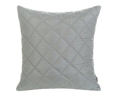 Eurofirany DESIGN 91 ALARA / 3 Pagalvės užvalkalas su geometriniu raštu, dygsniuotu karšto spaudimo būdu (hot press), 40X40 cm, spalva: plieno
