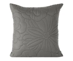 Eurofirany DESIGN 91 ALARA / 4 Pagalvės užvalkalas su įspaustu karšto spaudimo būdu gėlių raštu, 40X40 cm, spalva: tamsi smėlio