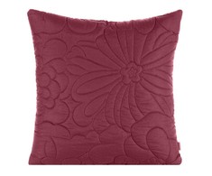 Eurofirany DESIGN 91 ALARA / 4 Pagalvės užvalkalas su įspaustu karšto spaudimo būdu gėlių raštu, 40X40 cm, spalva: tamsi rožinė