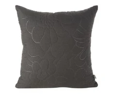 Eurofirany DESIGN 91 ALARA / 4 Pagalvės užvalkalas su įspaustu karšto spaudimo būdu gėlių raštu, 40X40 cm, spalva: juoda
