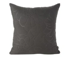 Eurofirany DESIGN 91 ALARA / 4 Pagalvės užvalkalas su įspaustu karšto spaudimo būdu gėlių raštu, 40X40 cm, spalva: juoda
