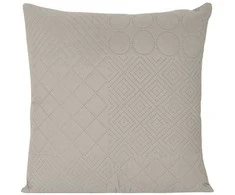Eurofirany DESIGN 91 BONI / 5 Pagalvės užvalkalas su karšto spaudimo technika įspaustu skiautinių motyvu, 40X40 cm, spalva: sidabrinė