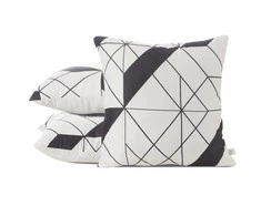 Eurofirany D91/PO/GEO/01 40X40 BEIGE+Juodas