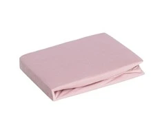 Eurofirany DESIGN 91 Medvilninė paklodė su guma JERSEY, 140X200+30CM, 125 g/m2 , spalva: pudrinė rožinė Paklodė