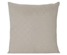 Eurofirany DESIGN 91 BONI / 5 Pagalvės užvalkalas su karšto spaudimo technika įspaustu skiautinių motyvu, 40X40 cm, spalva: sidabrinė