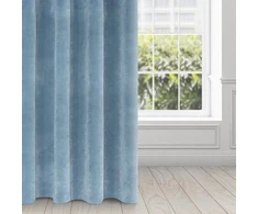 Eurofirany DIVA LINE RIA Minkšto aksomo naktinė užuolaida, 140X250 cm, kilpos / žiedai, spalva: mėlyna