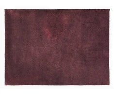 Eurofirany MARCELO Minkšto kailio struktūros dekoratyvinis kilimėlis, 50X70 cm, spalva: bordinė