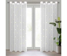 Eurofirany Euro užuolaidos FIR/ELSA/B+GELTONA 140X250 SKAIDRI