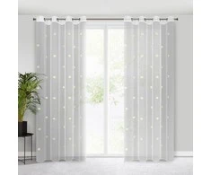 Eurofirany Euro užuolaidos FIR/ELSA/B+GELTONA 140X250 SKAIDRI