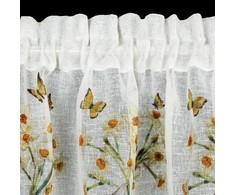 Eurofirany FIR/FLORA/B+ŻÓŁ 30X150 Dieninės užuolaidos