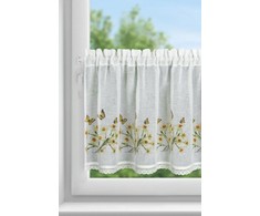 Eurofirany FIR/FLORA/B+ŻÓŁ 60X150 Dieninės užuolaidos Dieninės užuolaidos