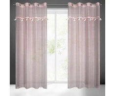 Eurofirany Euro užuolaidos FIR/MOON/2/Rožinis 140X250 SKAIDRI